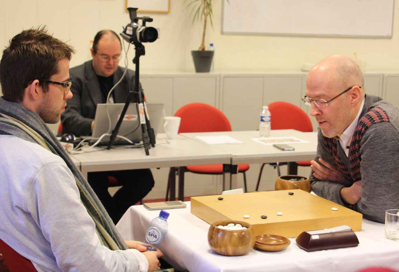 Geert Groenen versus Alexander Eerbeek in the finals of the 2019 Dutch Go Championship